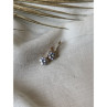 925 Sterling Silver Gold Plated CZ Earrings