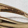 14K Yellow Gold Tourmaline & Diamond Ring Size 5.5