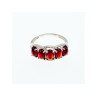 925 Sterling Silver Pyrope Garnet Ring Size 7