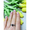Avon 925 Sterling Silver Almandine Ring Size 8