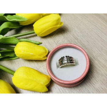 925 Sterling Silver CZ Ring Size 7.5