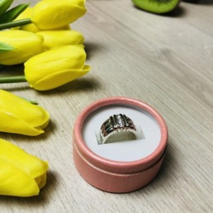 925 Sterling Silver CZ Ring Size 7.5