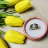 925 Sterling Silver CZ Ring Size 7.5