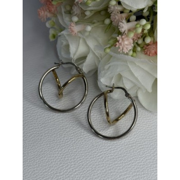 925 Sterling Silver Elegant Italy Earrings Length 1.10 Inch
