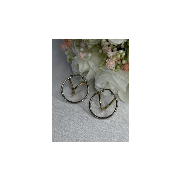 925 Sterling Silver Elegant Italy Earrings Length 1.10 Inch