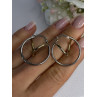 925 Sterling Silver Elegant Italy Earrings Length 1.10 Inch