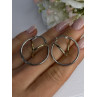 925 Sterling Silver Elegant Italy Earrings Length 1.10 Inch