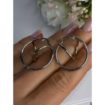 925 Sterling Silver Elegant Italy Earrings Length 1.10 Inch