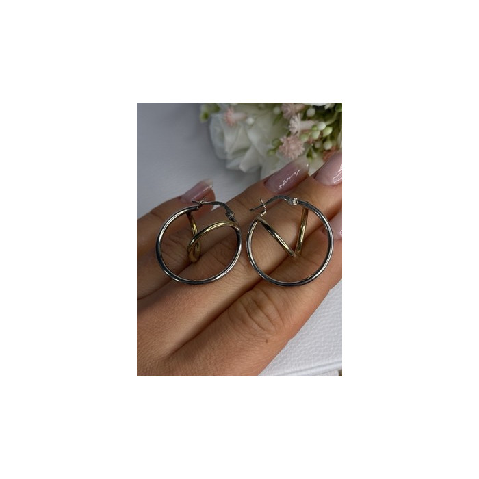 925 Sterling Silver Elegant Italy Earrings Length 1.10 Inch