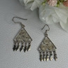 925 Sterling Silver Earrings Length 1.70 Inch