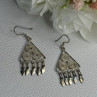 925 Sterling Silver Earrings Length 1.70 Inch