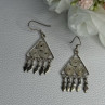 925 Sterling Silver Earrings Length 1.70 Inch