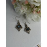 Vintage 925 Sterling Silver Labradorite Earrings Length 1.80 Inch
