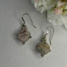 Vintage 925 Sterling Silver Labradorite Earrings Length 1.80 Inch