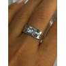 Mens 925 Sterling Silver CZ Ring Size 10