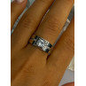 Mens 925 Sterling Silver CZ Ring Size 10