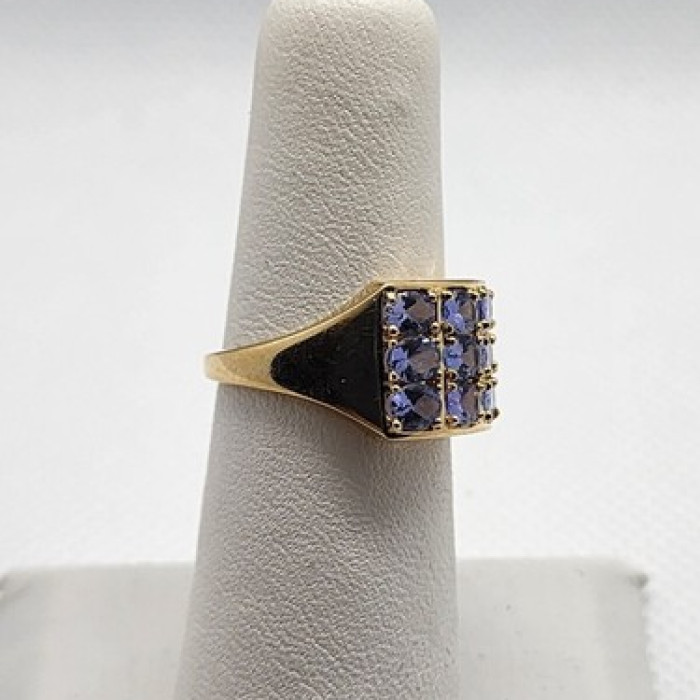 14K Yellow Gold & Tanzanite Ring Size 5.5