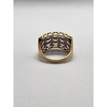 14K YELLOW GOLD  & TANZANITE RING  SIZE 5.5