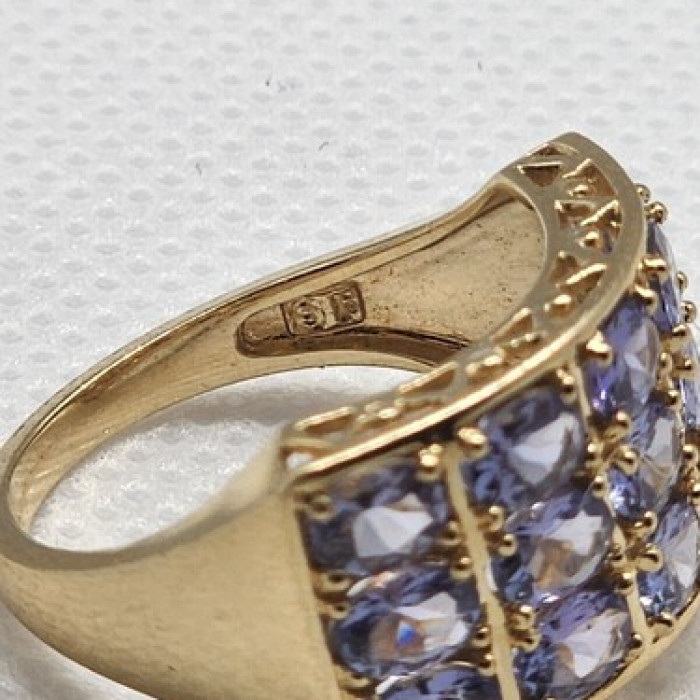 14K Yellow Gold & Tanzanite Ring Size 5.5