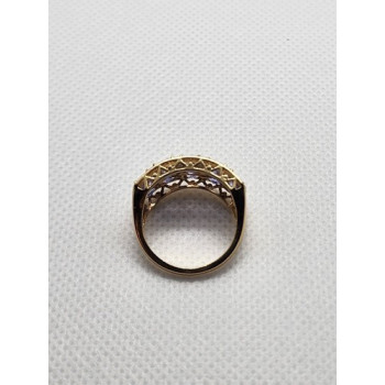 14K YELLOW GOLD  & TANZANITE RING  SIZE 5.5