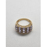 14K YELLOW GOLD  & TANZANITE RING  SIZE 5.5