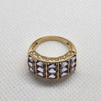 14K Yellow Gold & Tanzanite Ring Size 5.5
