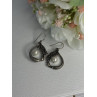 VINTAGE 925 STERLING SILVER PEARL EARRINGS LENGTH 1.50 INCH