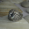 Shiny 925 Sterling Silver Cz Ring Size 9
