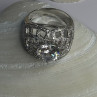 Shiny 925 Sterling Silver Cz Ring Size 9