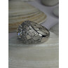 Shiny 925 Sterling Silver Cz Ring Size 9