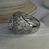 Shiny 925 Sterling Silver Cz Ring Size 9
