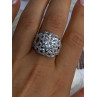 Shiny 925 Sterling Silver Cz Ring Size 9