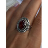 Vintage Design 925 Sterling Silver Amber Ring Size 9