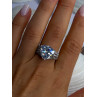 Beautiful Shiny 925 Sterling Silver Cz Ring Size 9.5