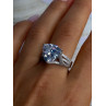 Beautiful Shiny 925 Sterling Silver Cz Ring Size 9.5