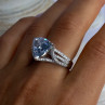 Vintage Design 925 Sterling Silver Amber Ring Size 9
