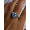 Beautiful Shiny 925 Sterling Silver Cz Ring Size 9.5