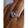 Beautiful Shiny 925 Sterling Silver Cz Ring Size 9.5