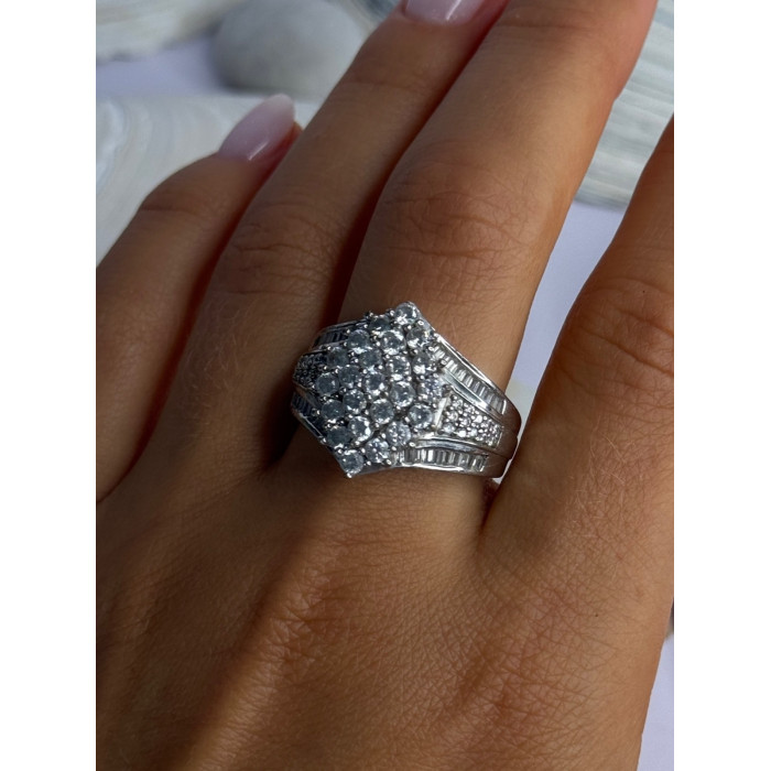 925 Sterling Silver Cz Ring Size 10