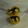 925 Sterling Silver Gold Plated Drop Earrings Length 0.7 Inch