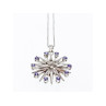 14K WHITE GOLD SAPPHIRES & DIAMOND CHAIN WITH PENDANT