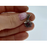 925 Sterling Silver Pink Topaz Scarlet Flower Pendant
