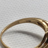 14K YELLOW GOLD RING TANZANITE & DIAMOND SIZE 6