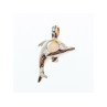 925 Sterling Silver Pearl Dolphin Pendant