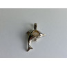 925 Sterling Silver Pearl Dolphin Pendant