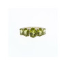 925 Sterling Silver Peridot Ring Size 7