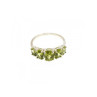 925 Sterling Silver Peridot Ring Size 7