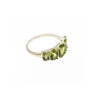 925 Sterling Silver Peridot Ring Size 7