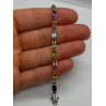 925 STERLING SILVER TOURMALINES BRACELET