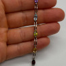 925 Sterling Silver Tourmalines Bracelet